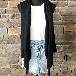 One Girl Who Cotton Cashmere Knit Vest Cardigan Y2K Layering Style